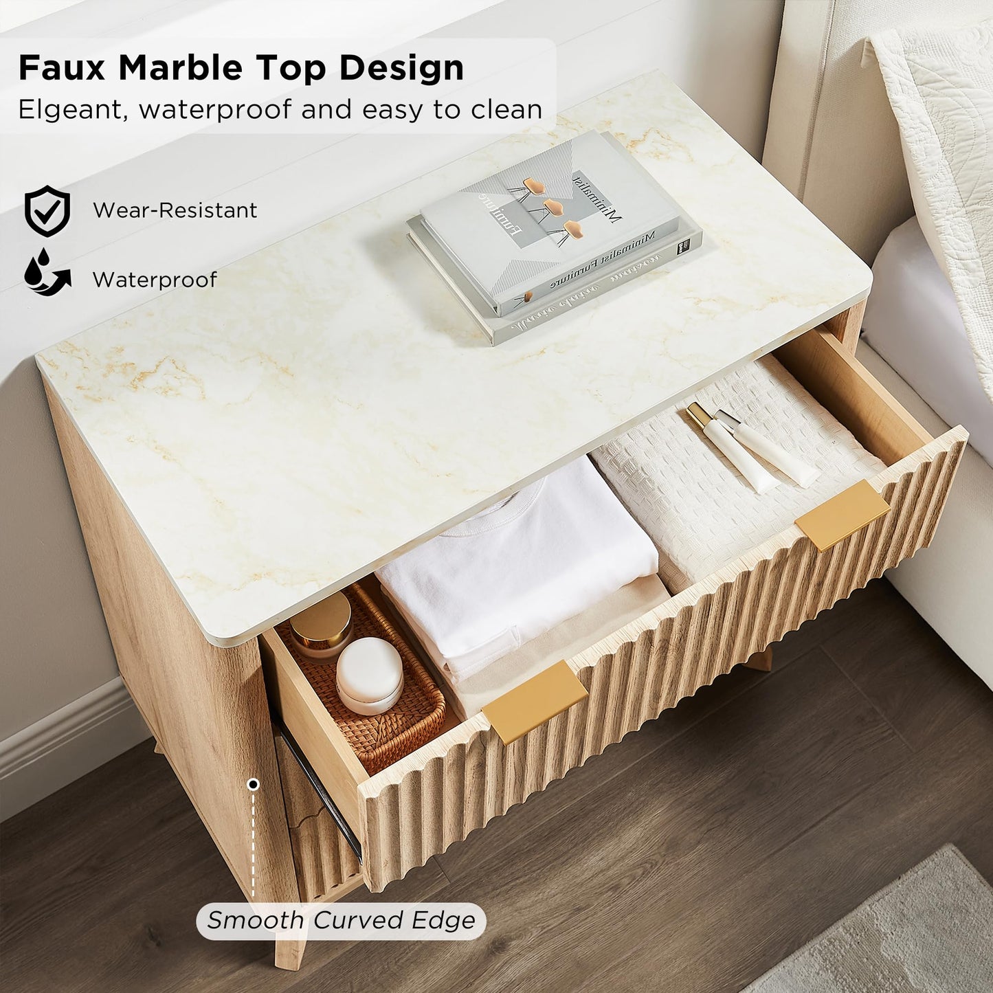 Nightstand Modern Side Table
