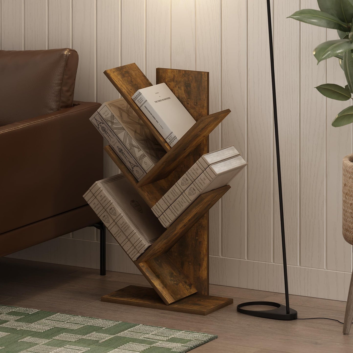 Amber Pine Tree Bookshelf