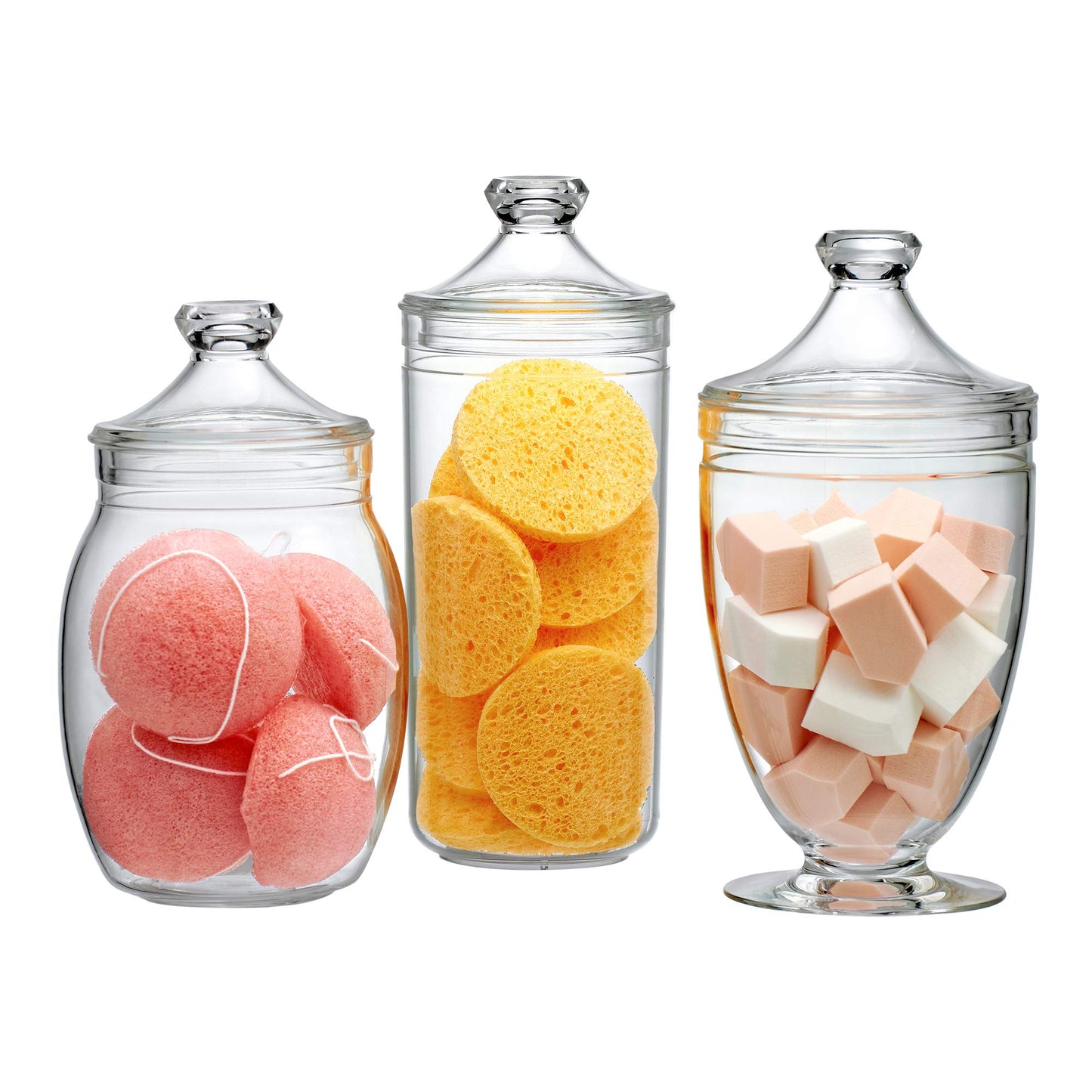 Clear Amazing Candy/Food Jars (3-Piece Set)