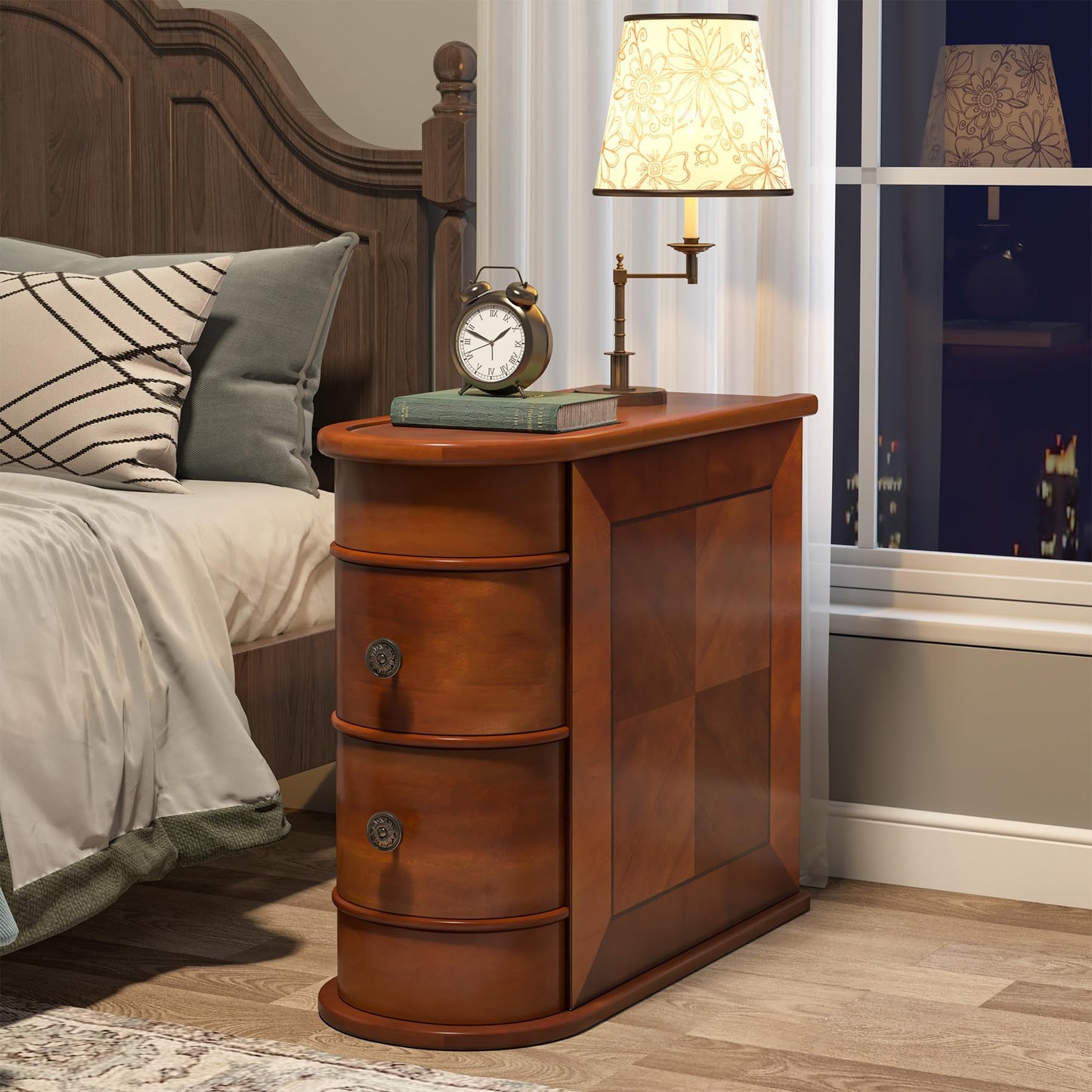 Wood End Table Set