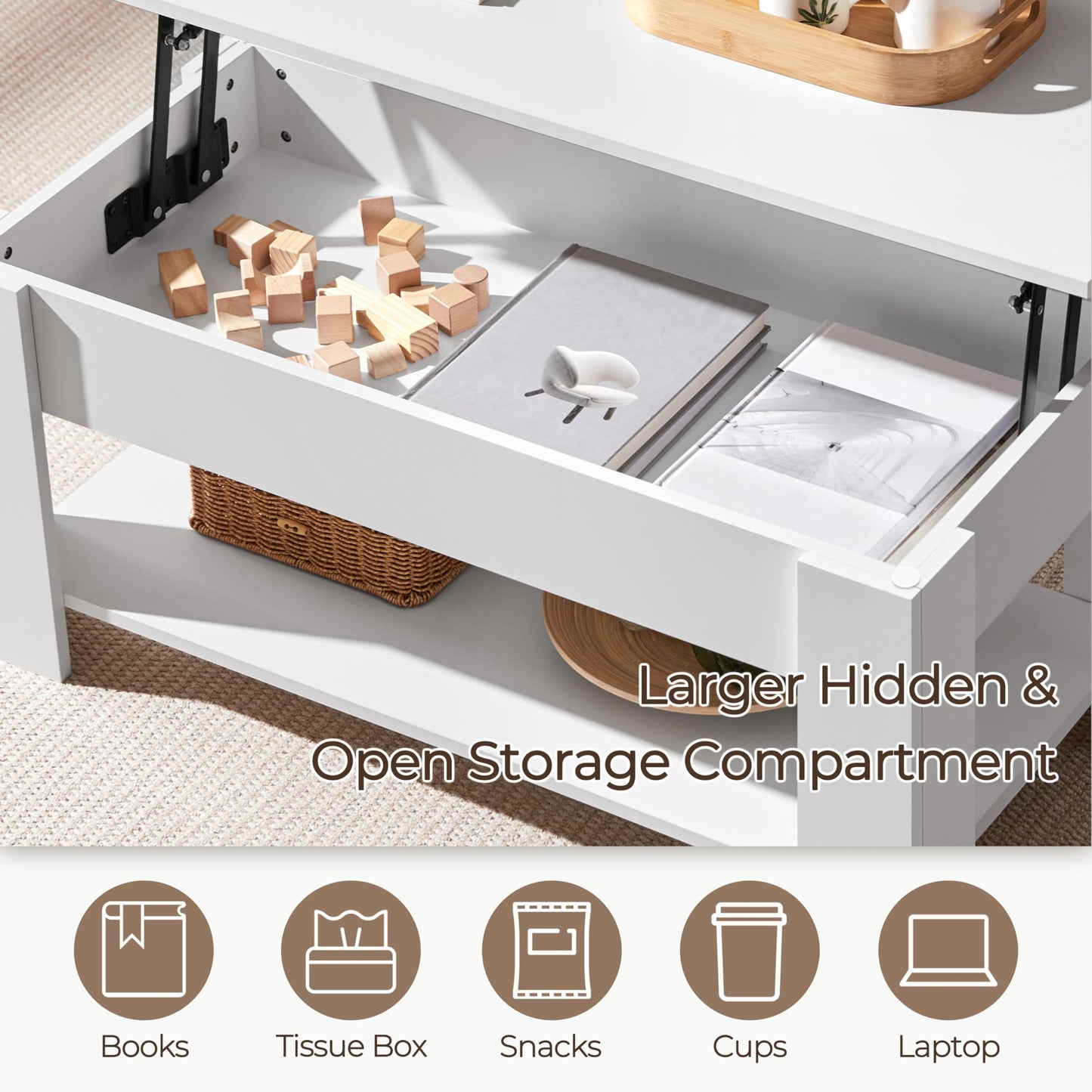 Modern Lift Top Coffee Table