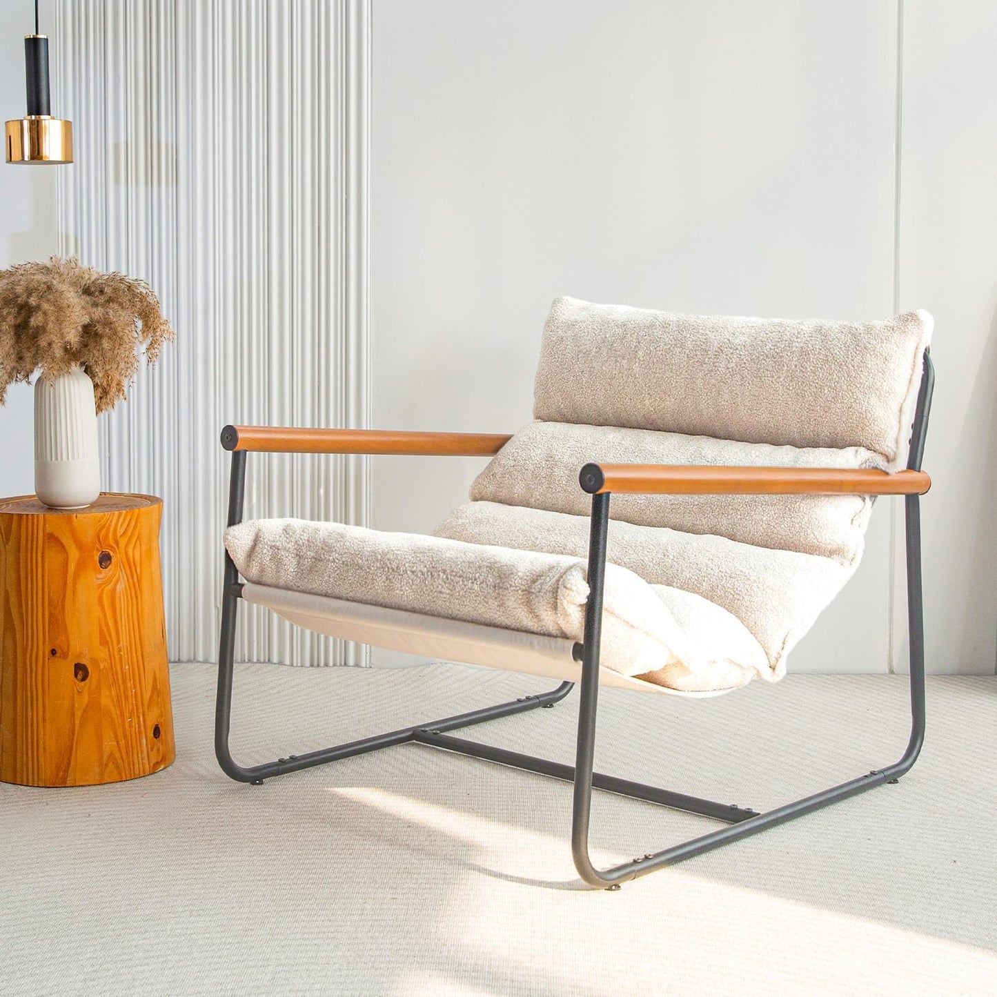 Boucle Arm Chair Living Room Chair