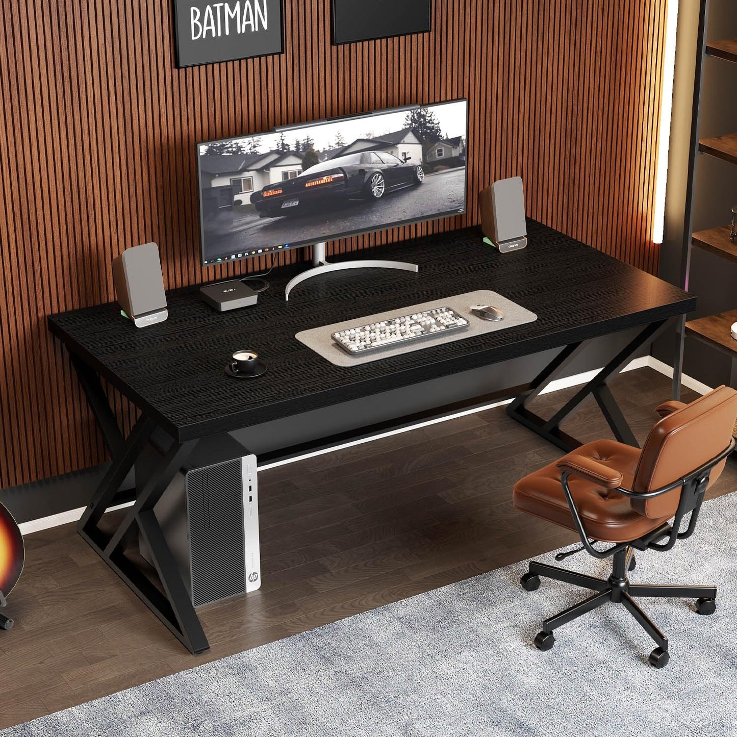 Home Office Desk with Spacious Table Top