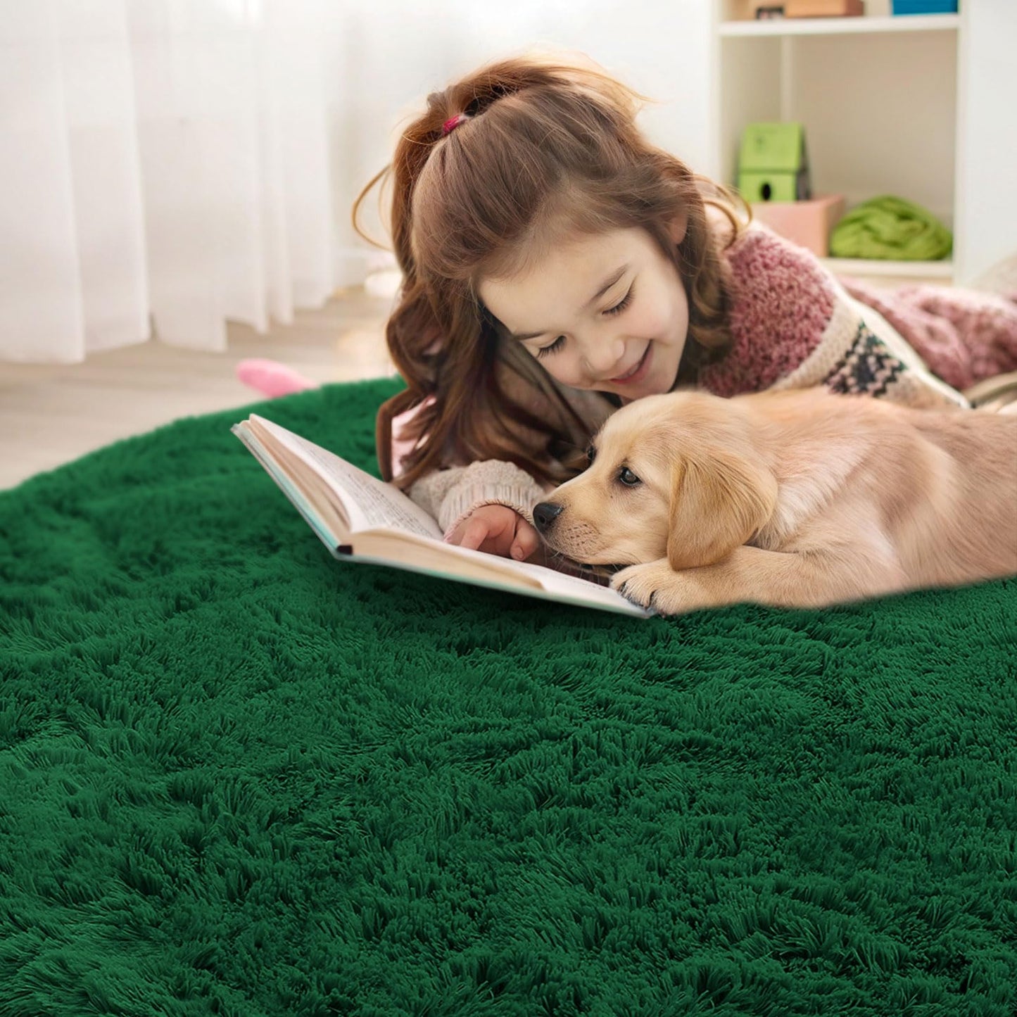 Green Round Rugs