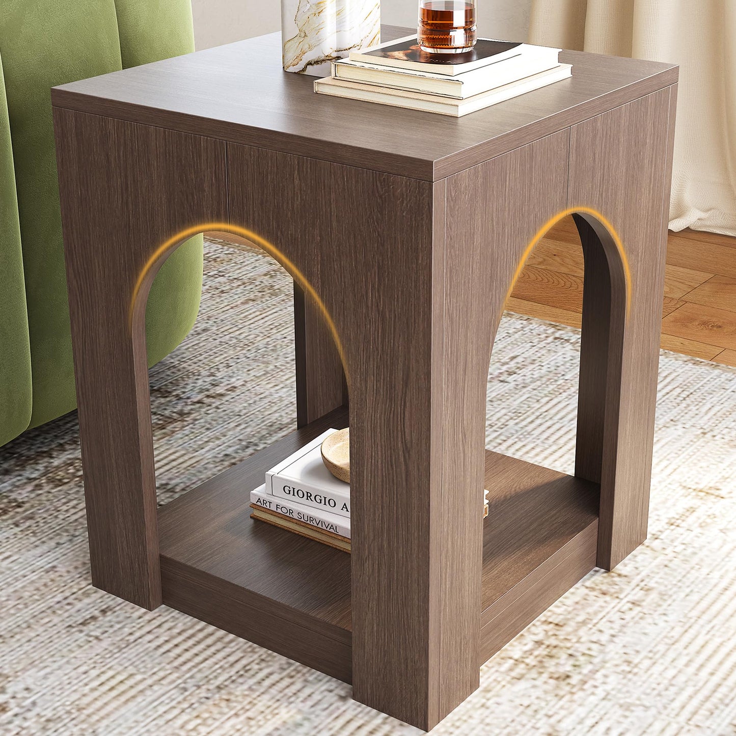 2-Tier Storage End Side Table