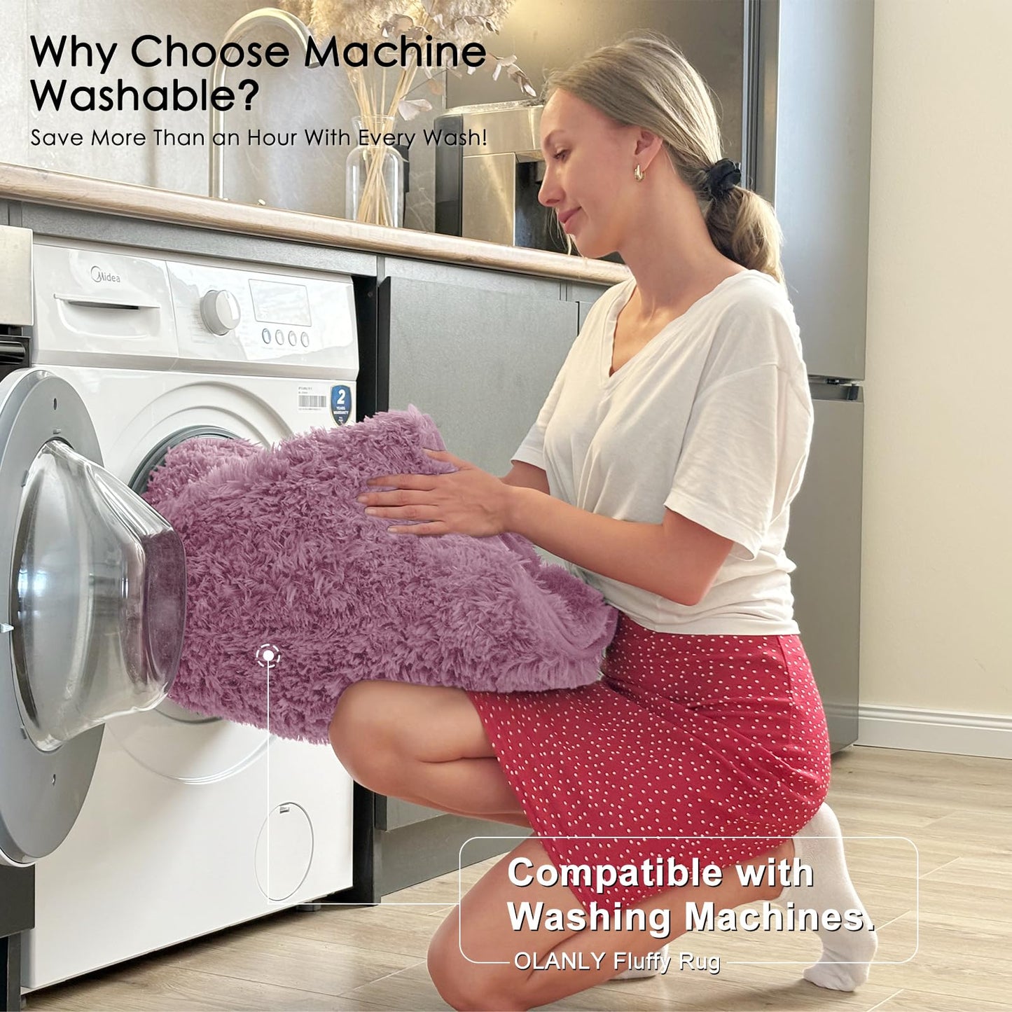 Blush Area Rug(4' x 5.9')