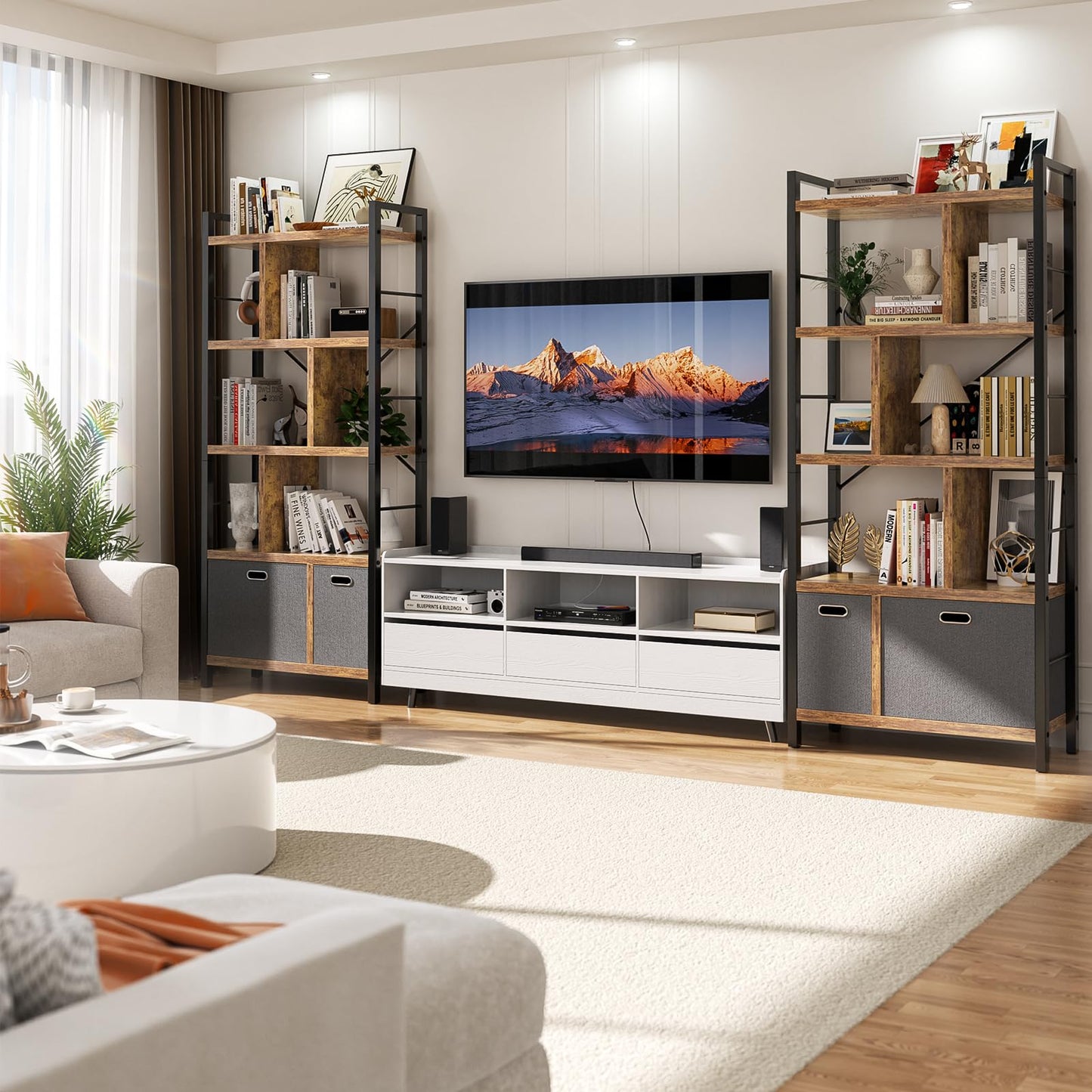 Rustic Brown Book Shelf