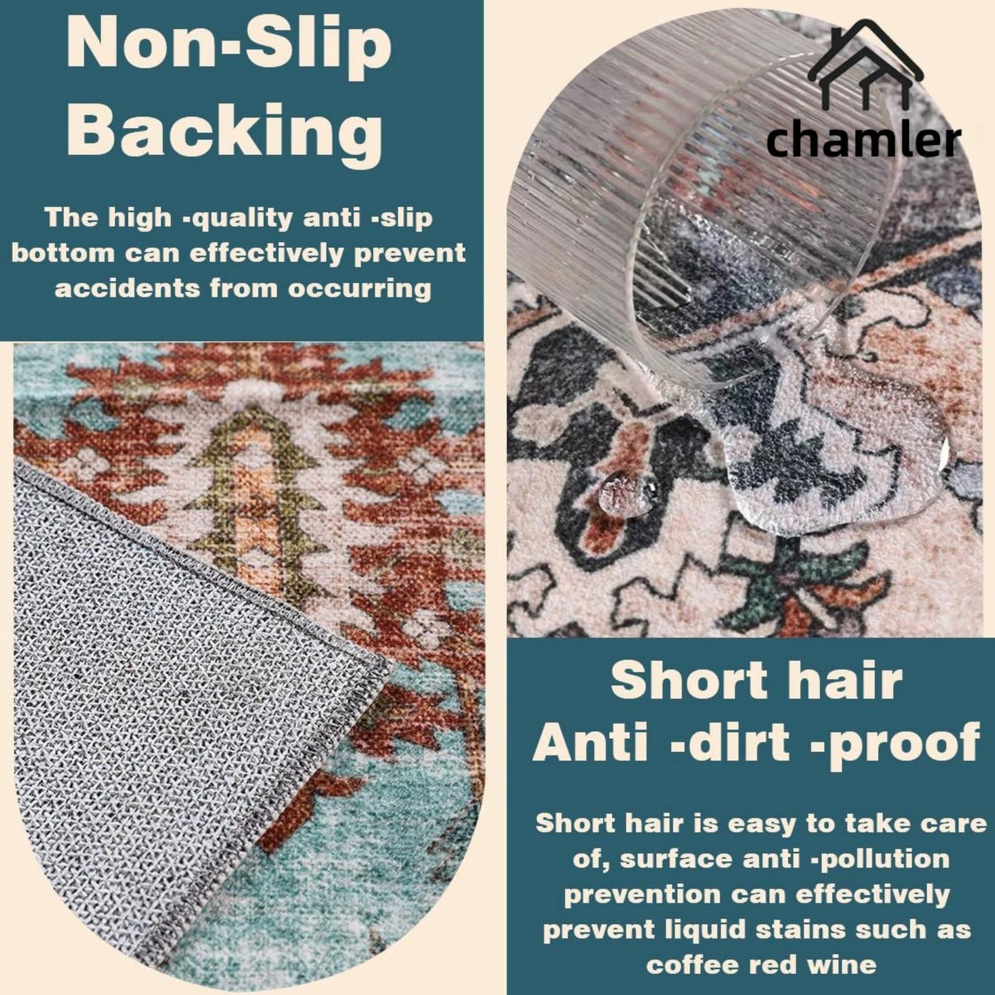 Mottled Khaki Area Rugs
