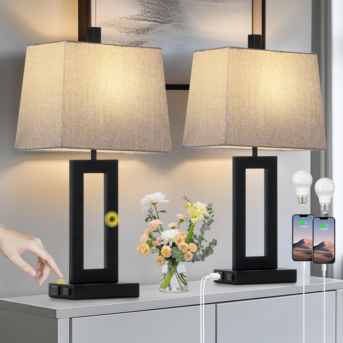Modern Table Lamp Set of 2