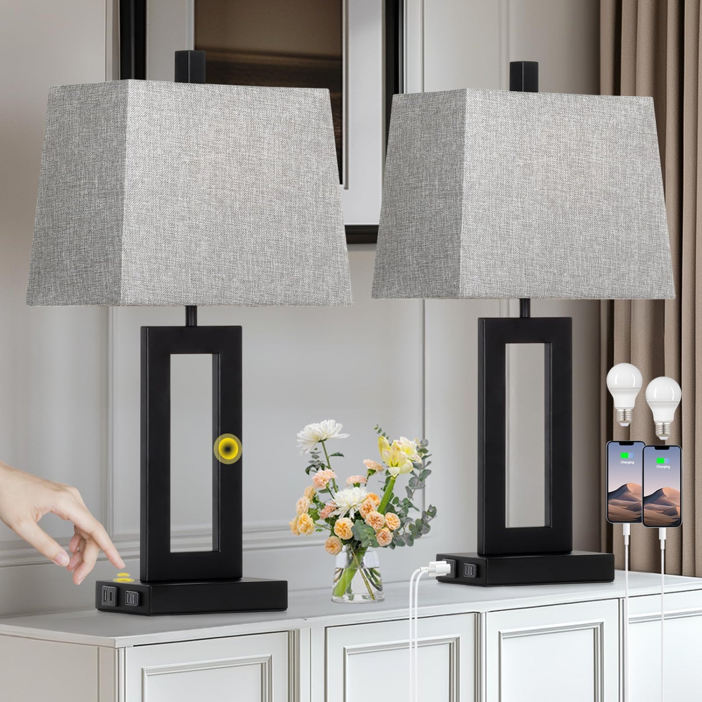 Modern Table Lamp Set of 2