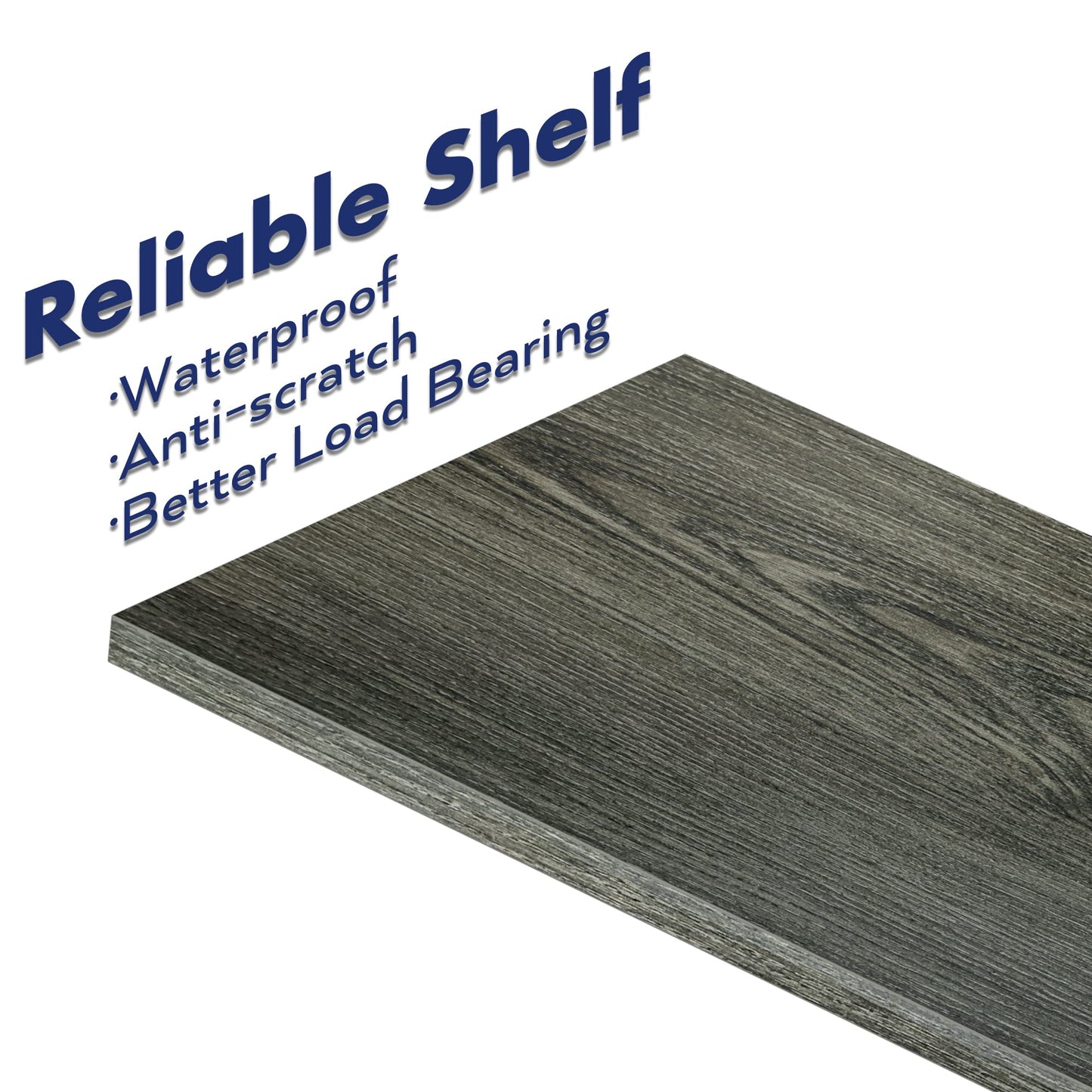 Dark Grey 5 Tier Bookshelf
