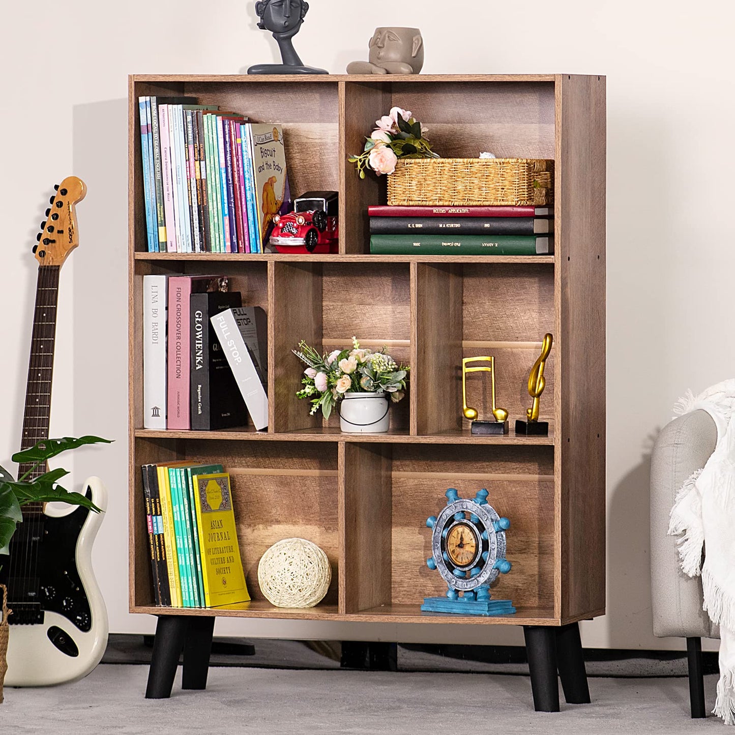 Gray Bookshelf