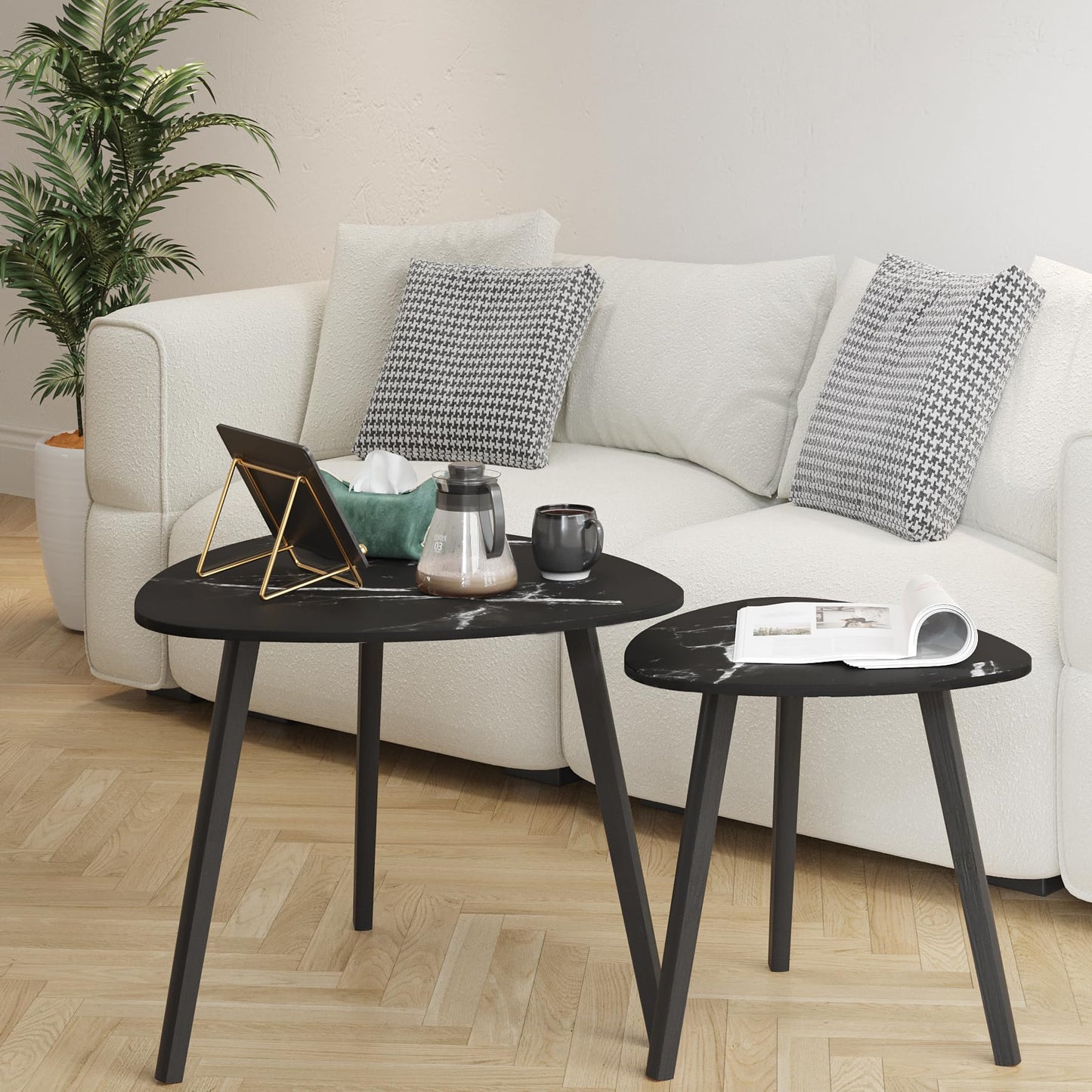 Marble Black Coffee Table