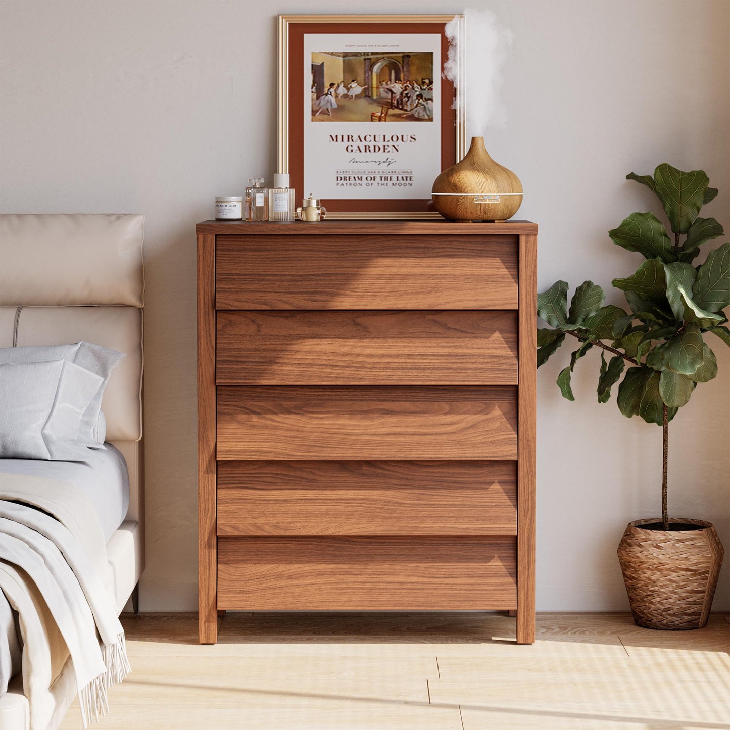 Modern Chest of Drawers with Handle less Design