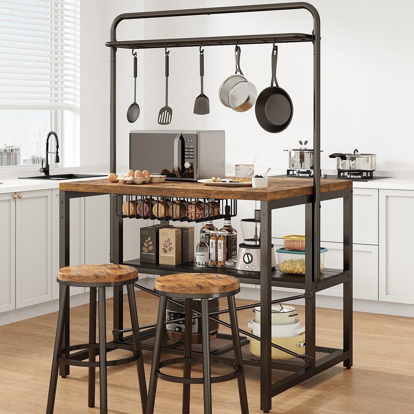 Vintage Kitchen Bakers Rack