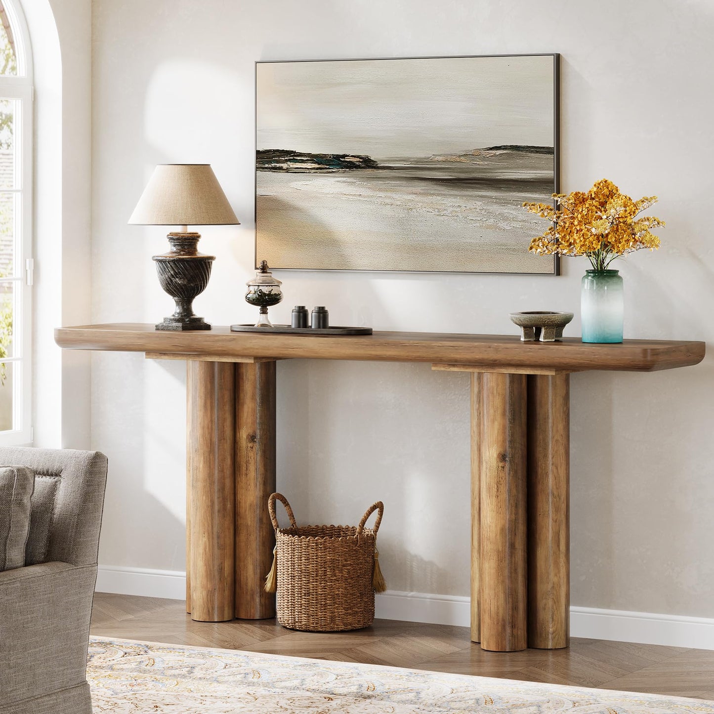 Farmhouse Sofa Console Table