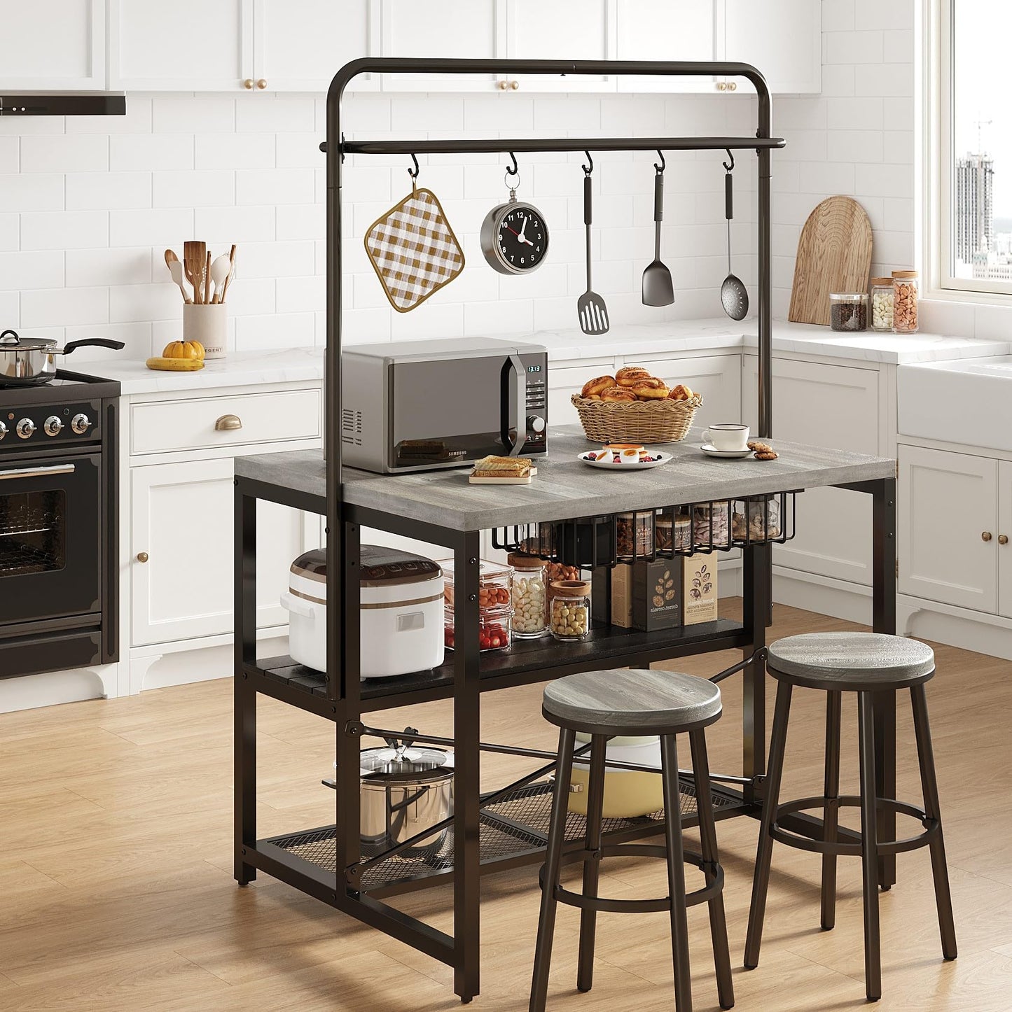 Grey Kitchen Rack
