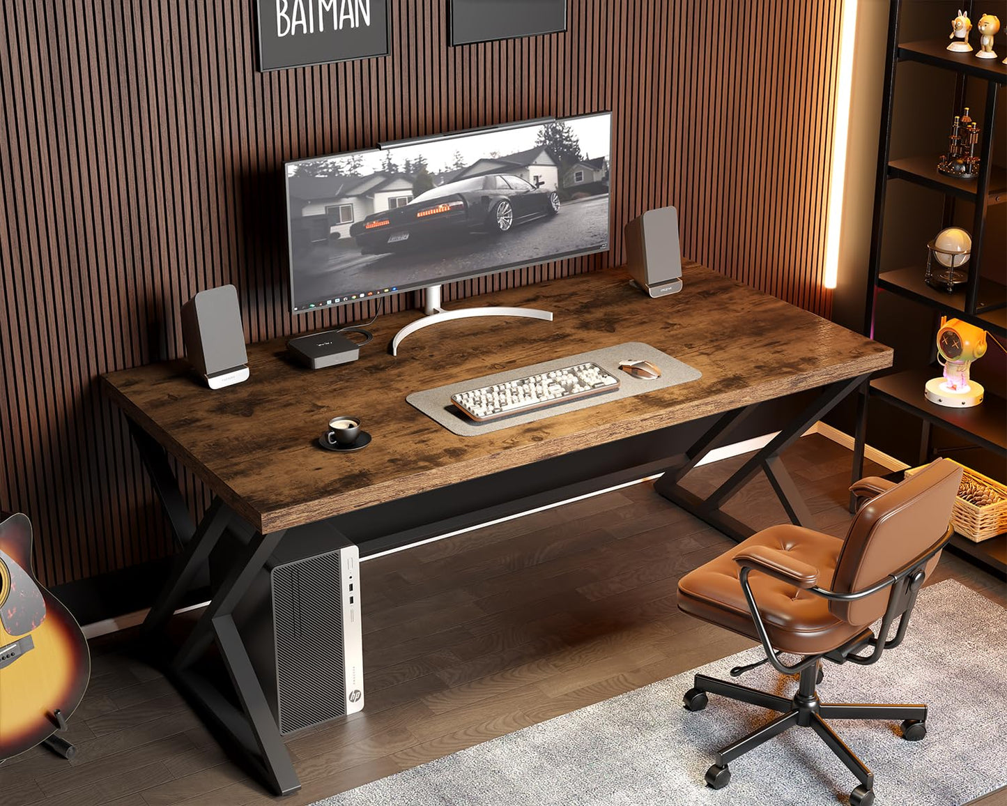 Rustic Brown Computer Desk