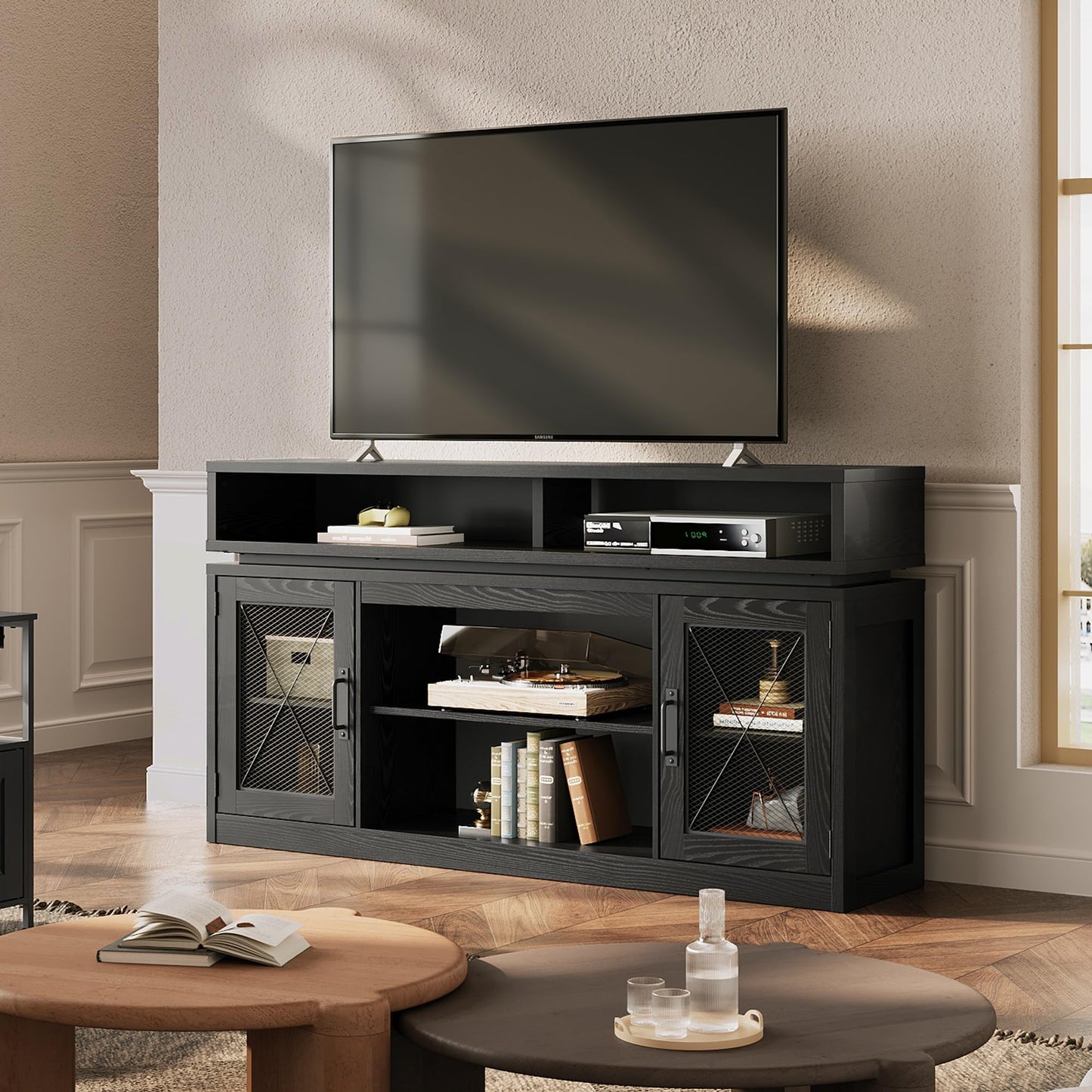 Black TV Stand
