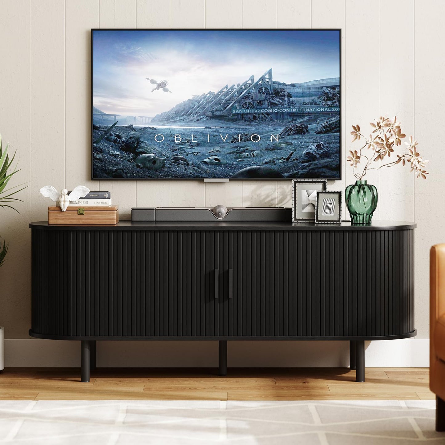 Black - 60 Inch TV Stand