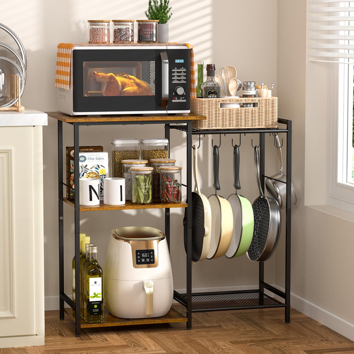 Black Kitchen Rack