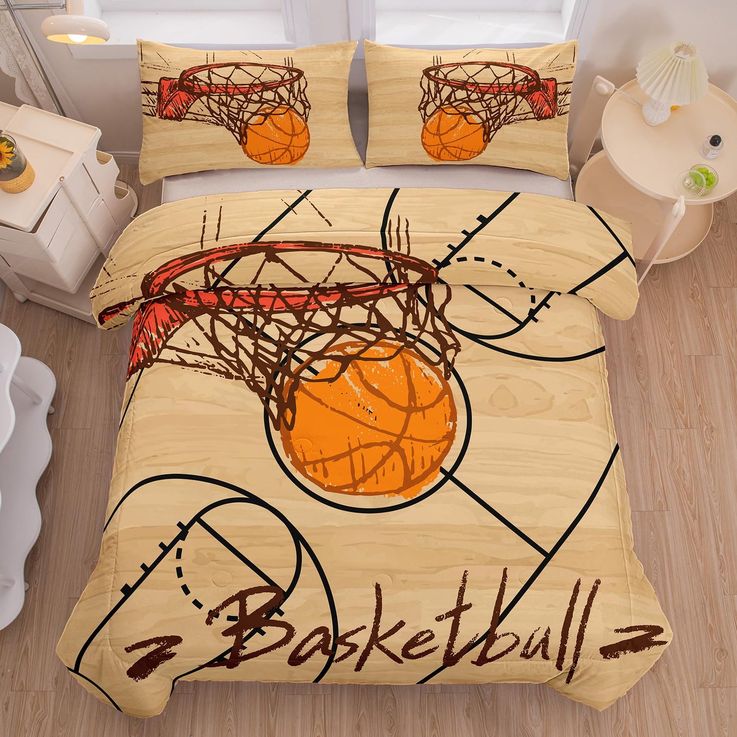 Basketball Bedding Set Twin 3D Printed