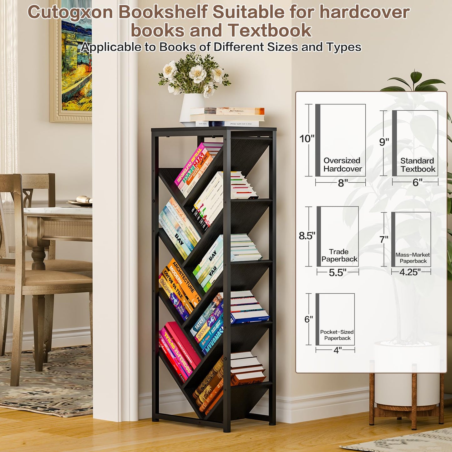 9 Tier Tree Bookshelf