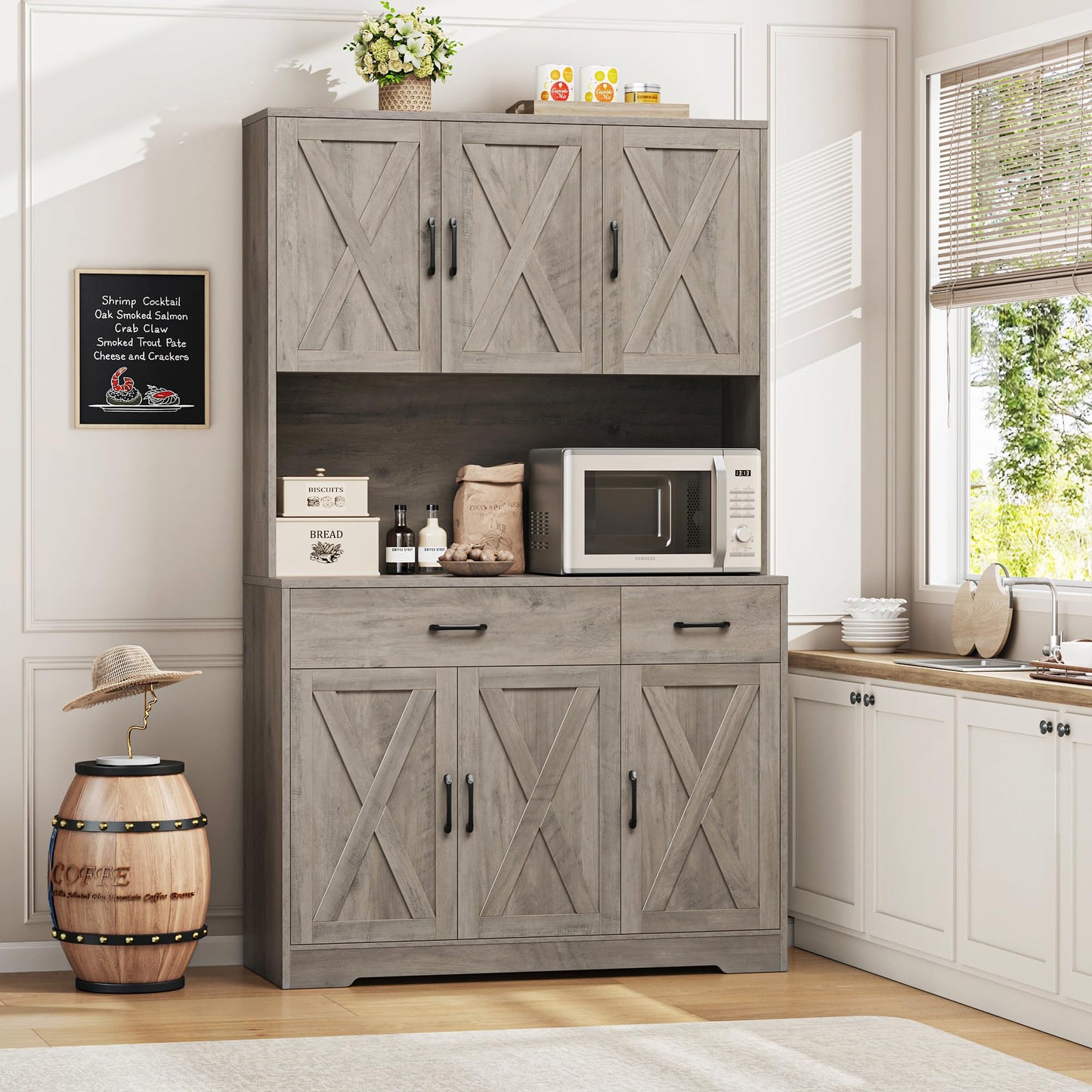 Ash Grey Kitchen Rack