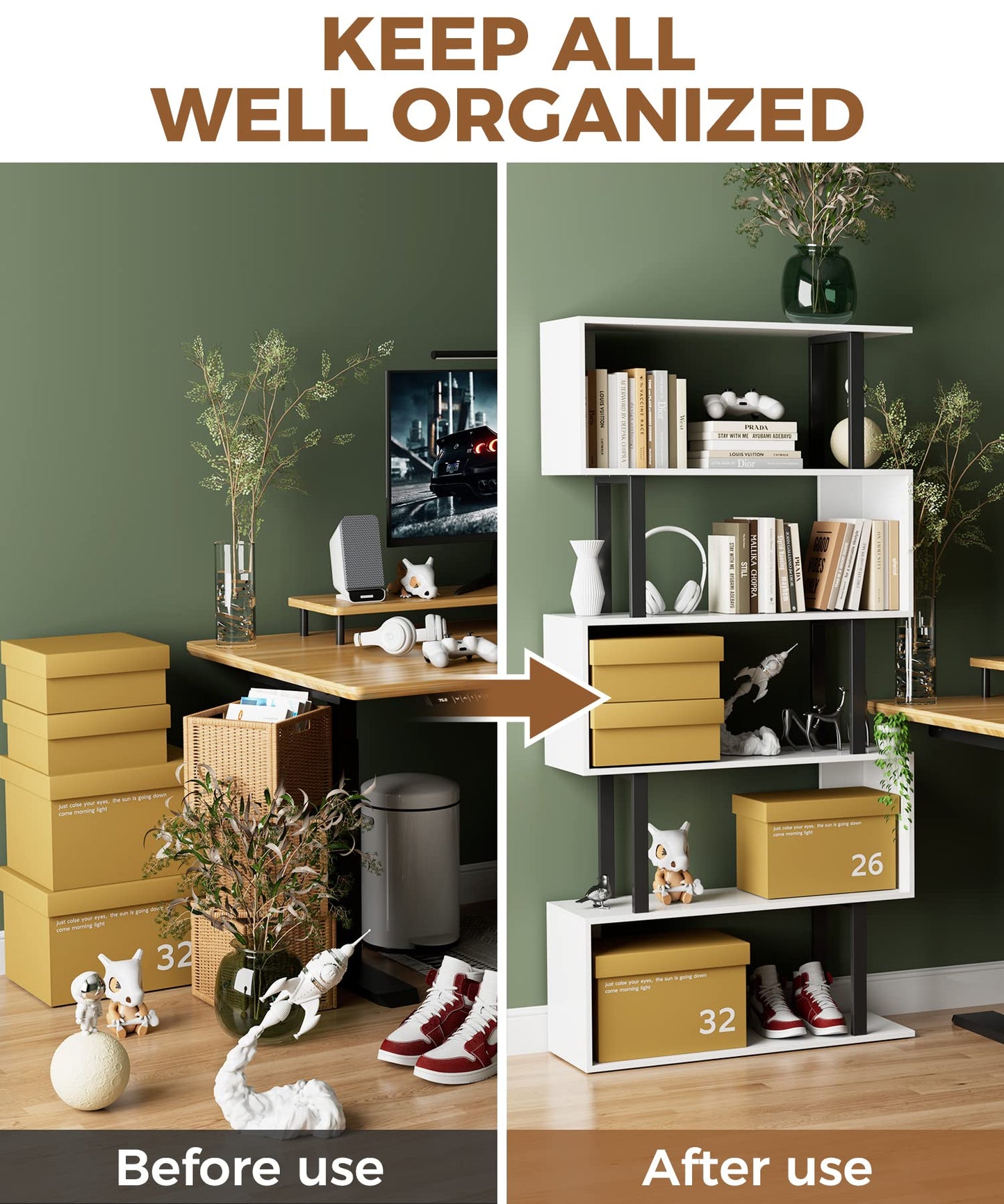White Bookshelf