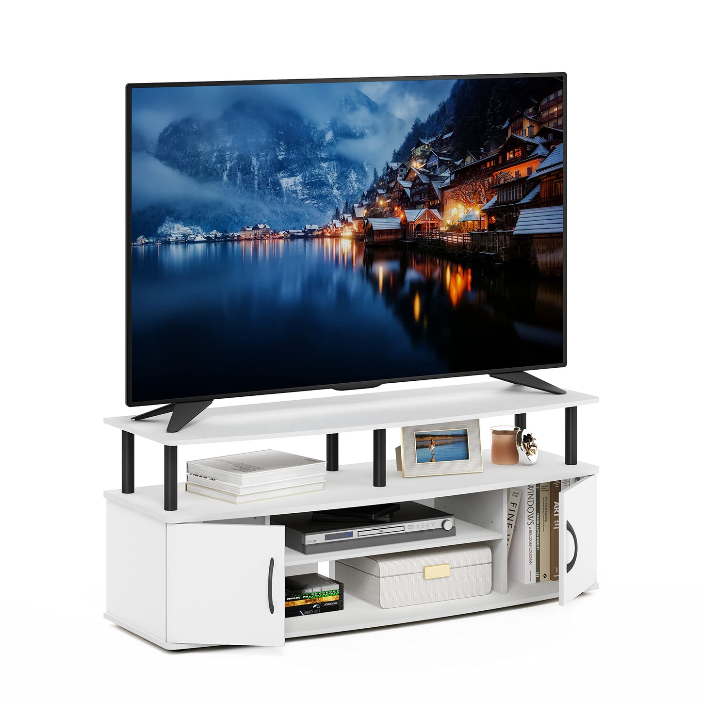 White/Black - 55 inch TV Desk