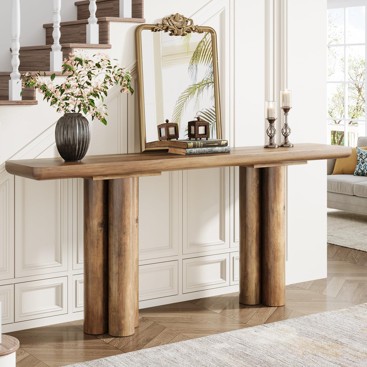 Farmhouse Sofa Console Table