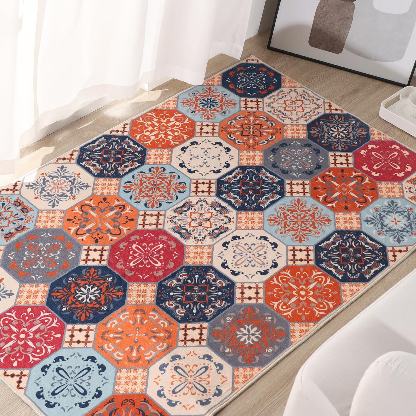 Moroccan Orange Area Rugs