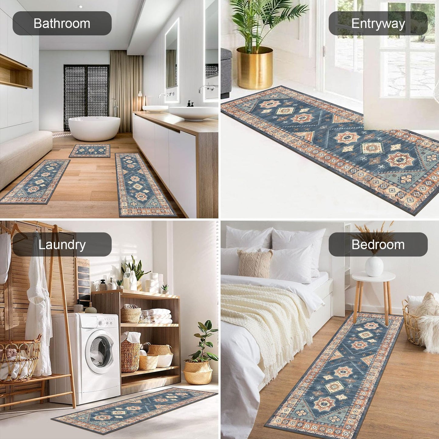 Blue/Coffee Rugs