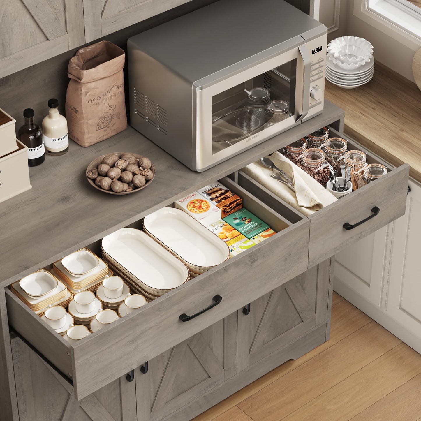 Ash Grey Kitchen Rack