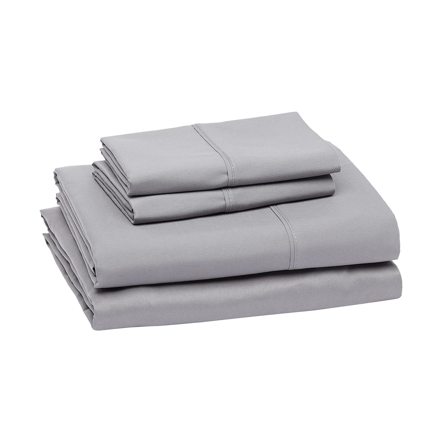 Wrinkle free microfiber 4 piece bed sheet set