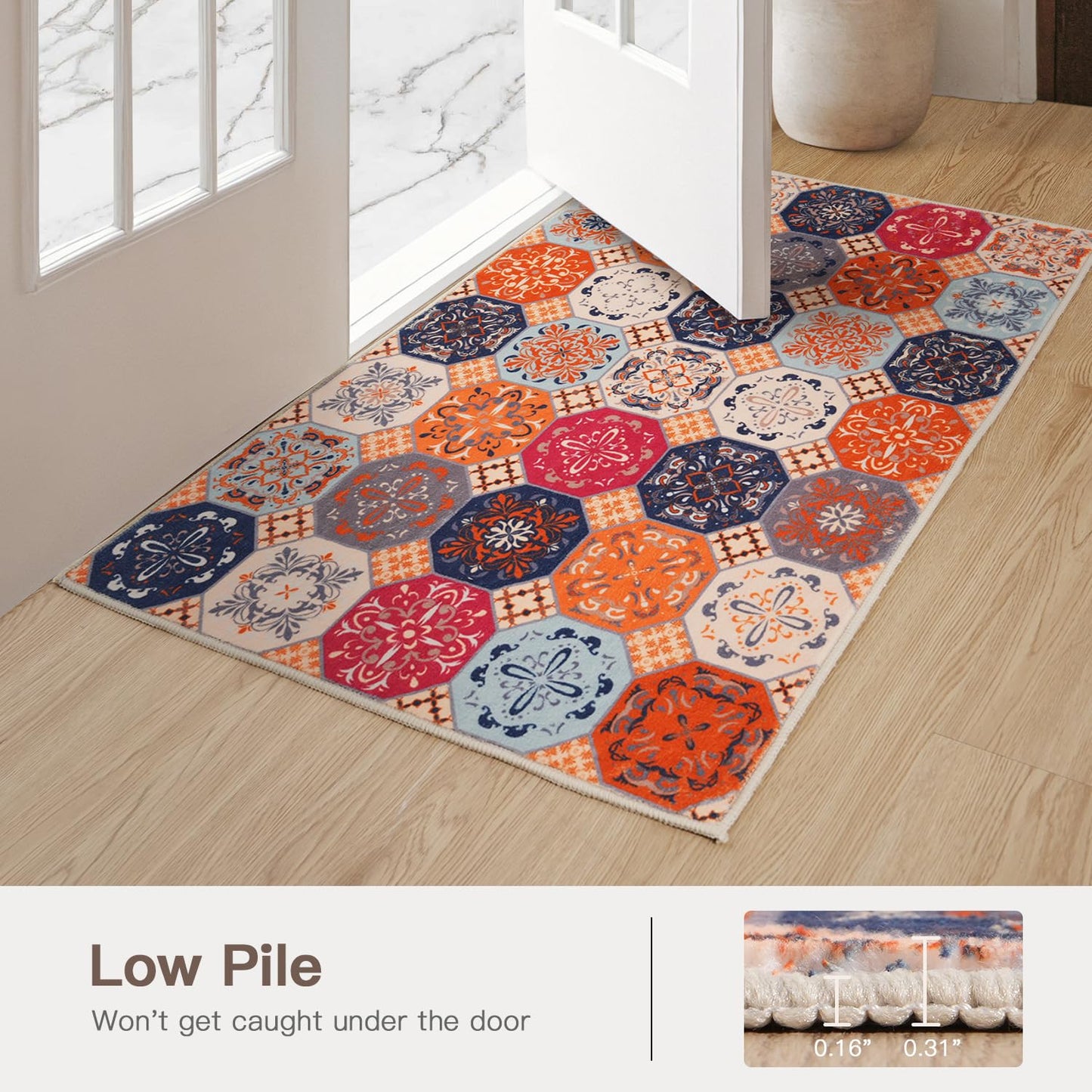 Moroccan Orange Area Rugs