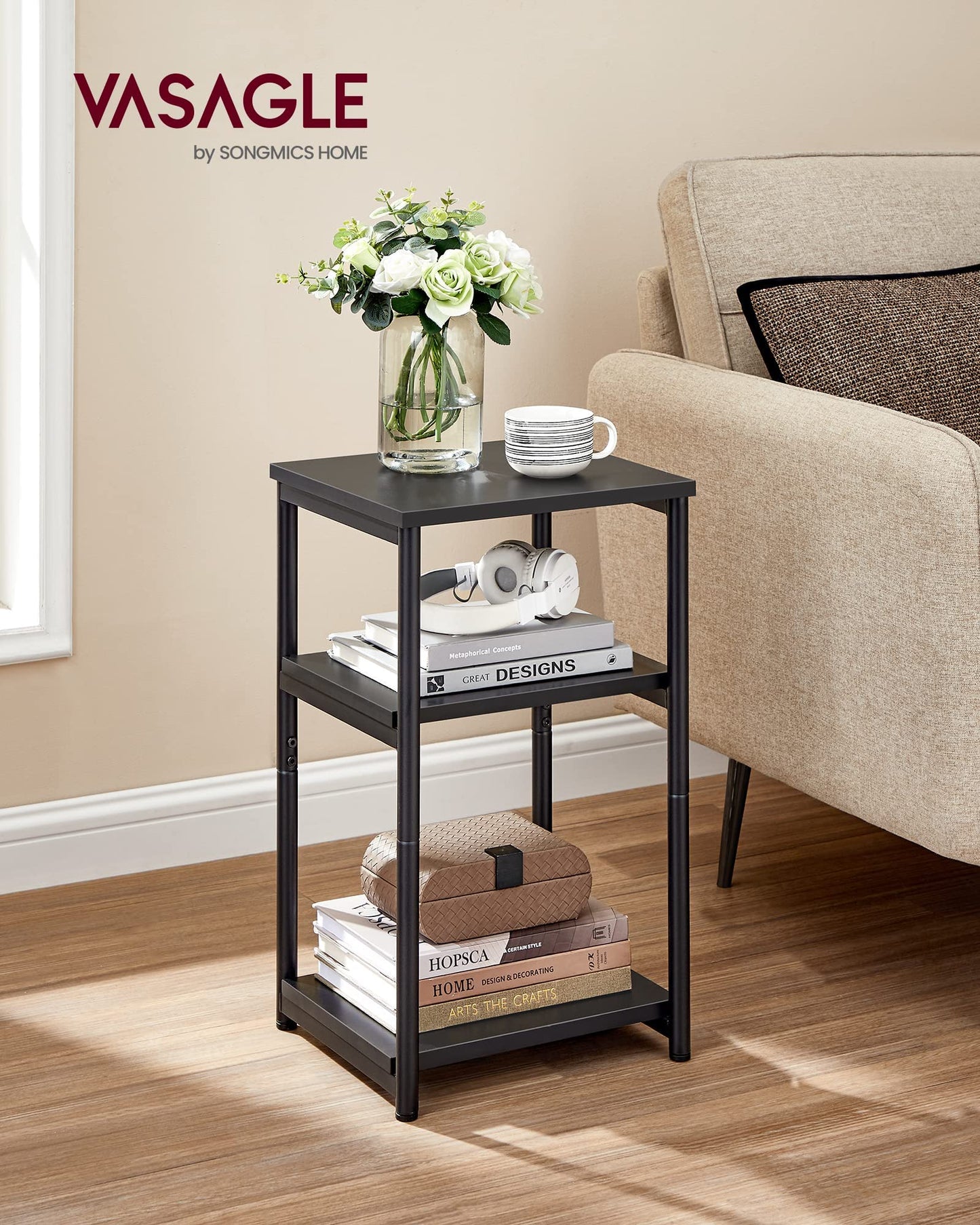 Classic Black End Side Table