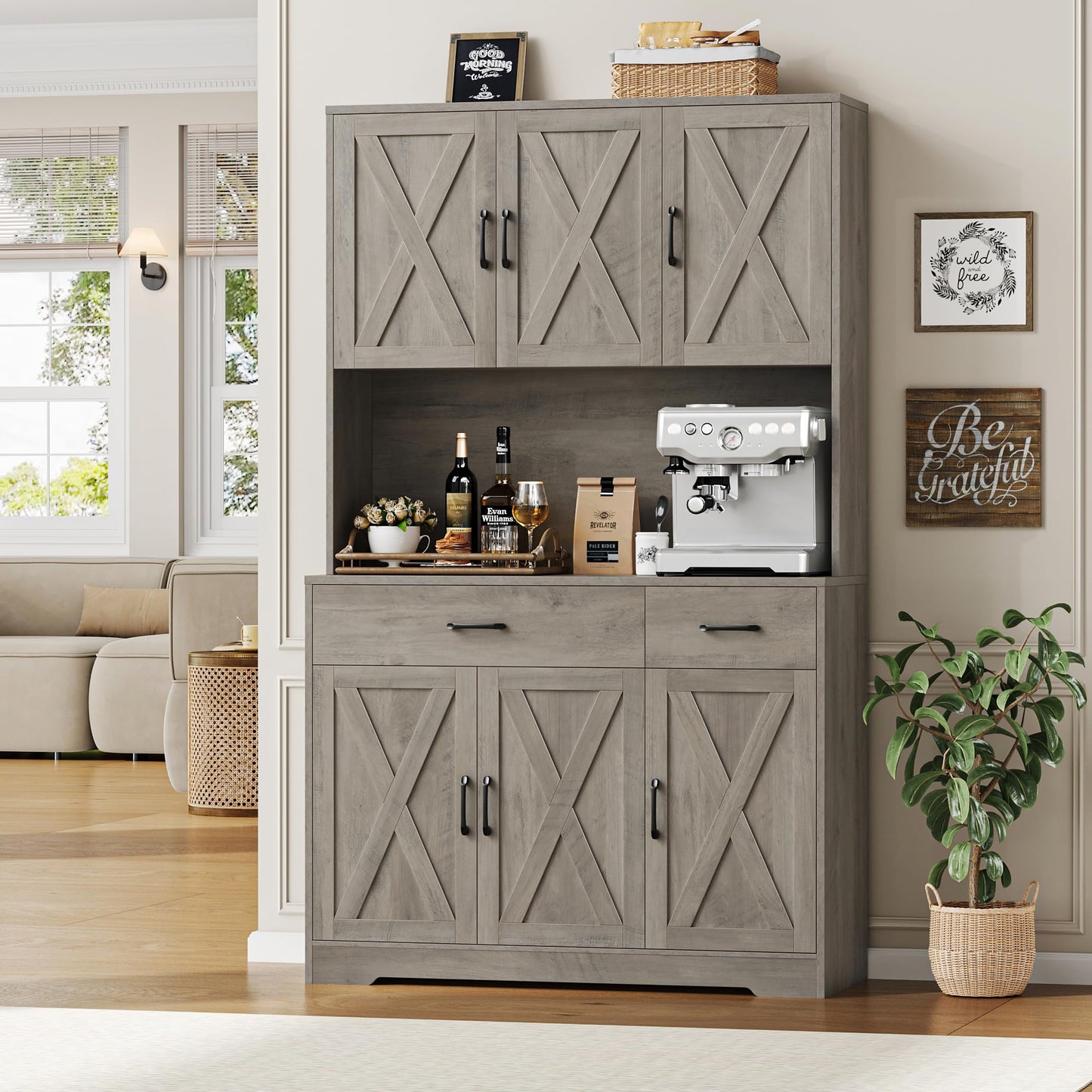 Ash Grey Kitchen Rack