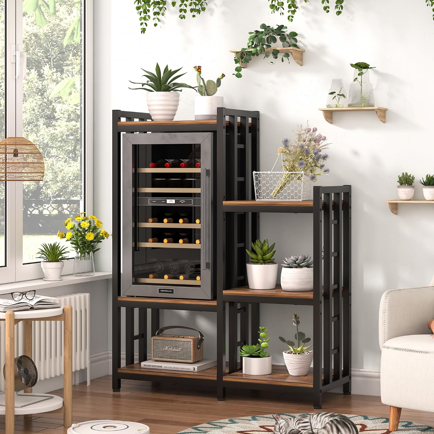 Rust Brown Kitchen Bakers Rack