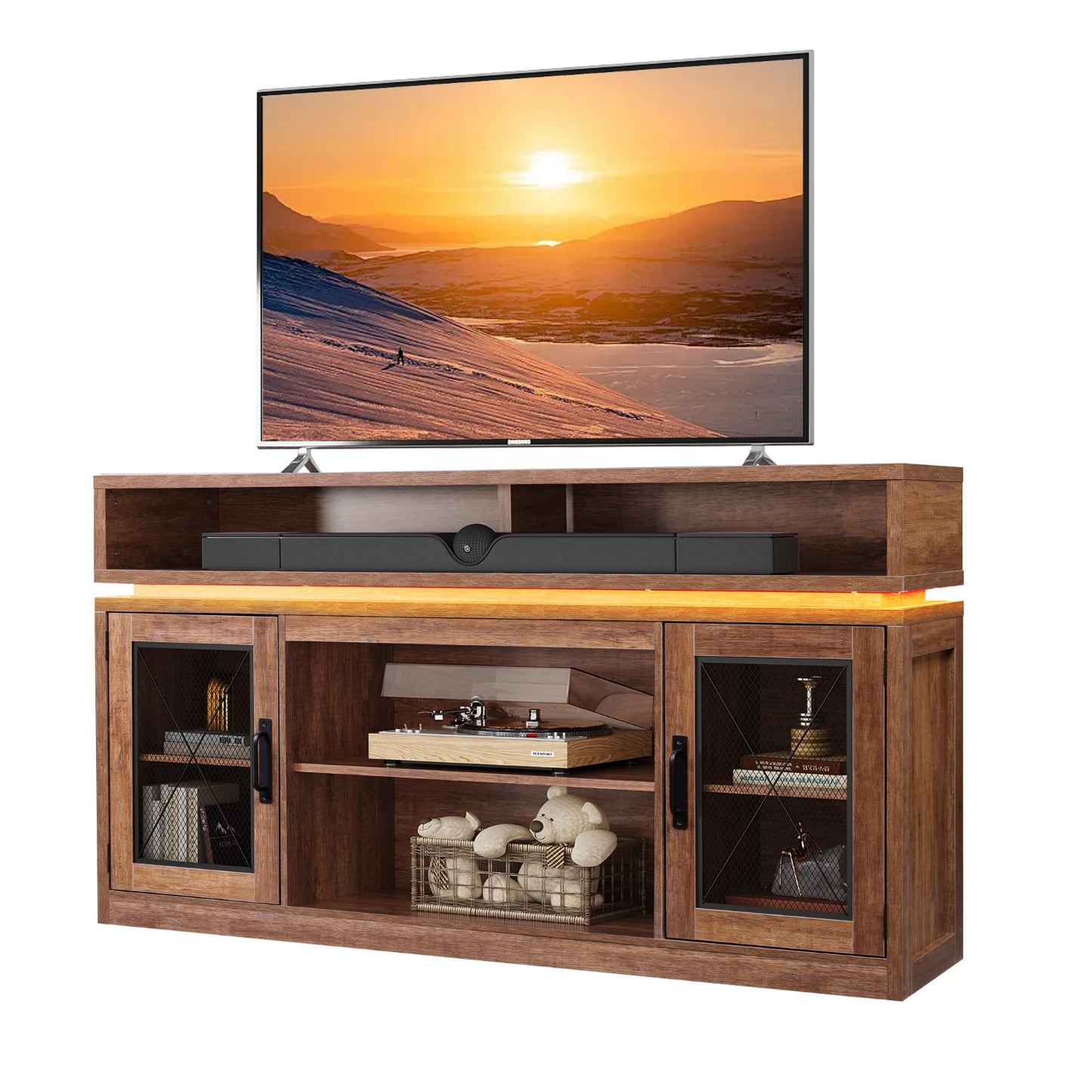 Rustic Brown TV Stand