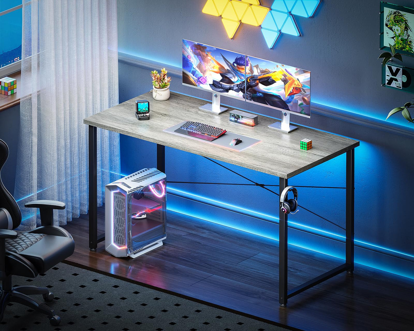 Grey Computer Desk