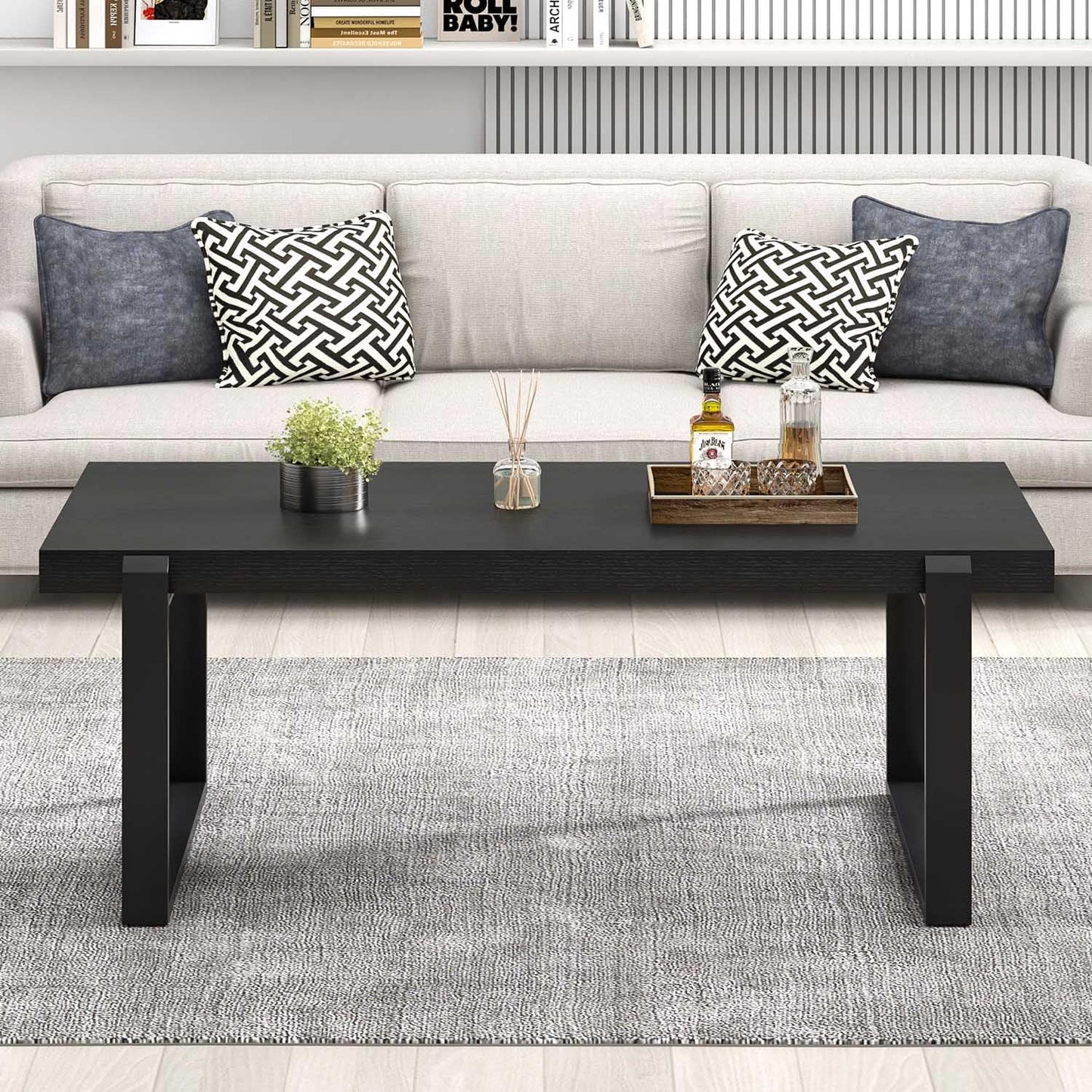 Black Industrial Coffee Table