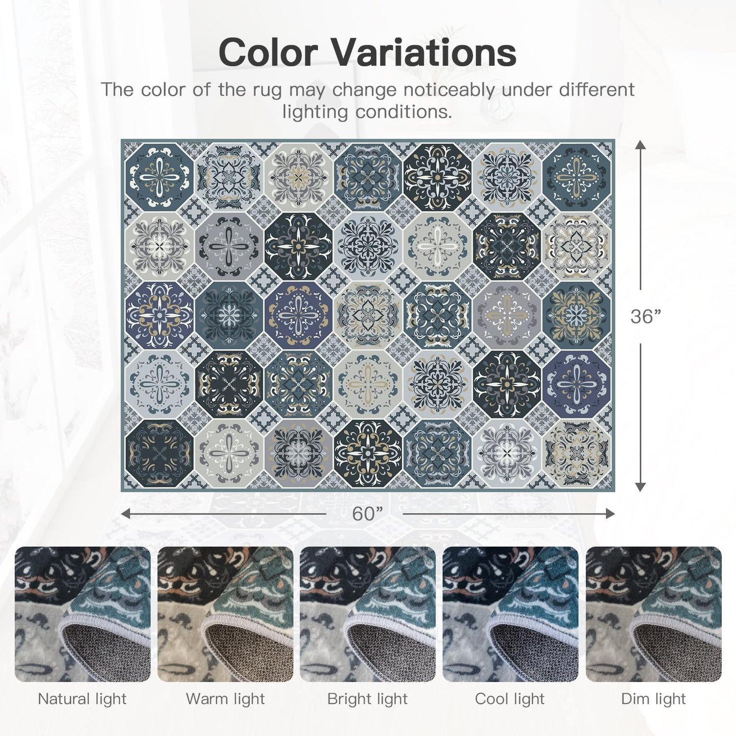 Moroccan Blue Area Rugs