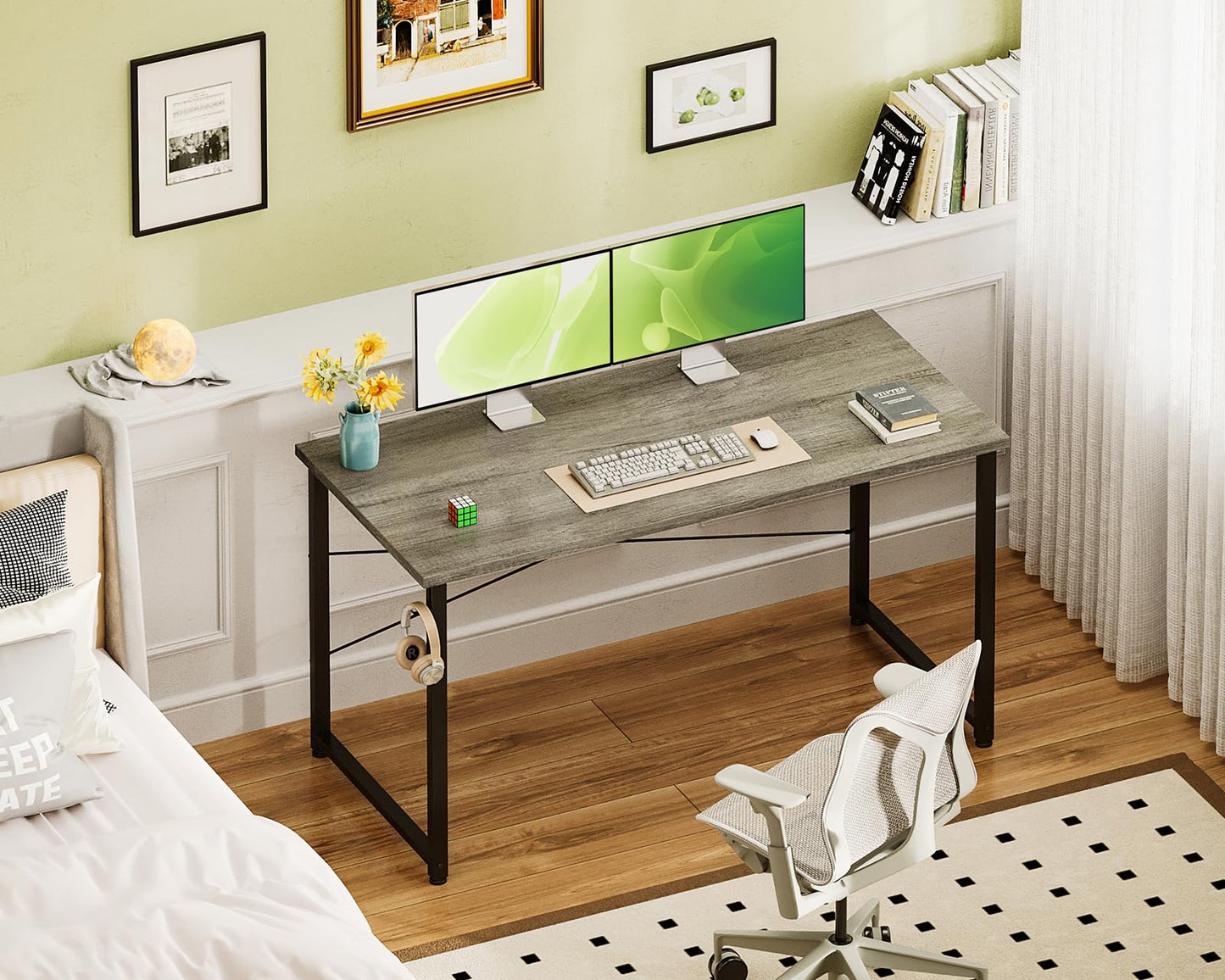 Grey Computer Desk