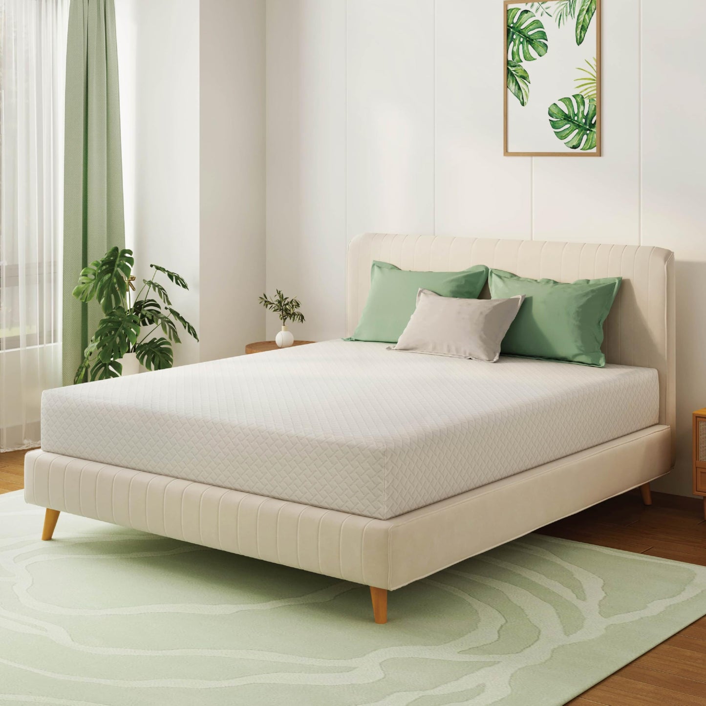 8 Inch Green Tea Memory Foam Mattress for Cool Sleep