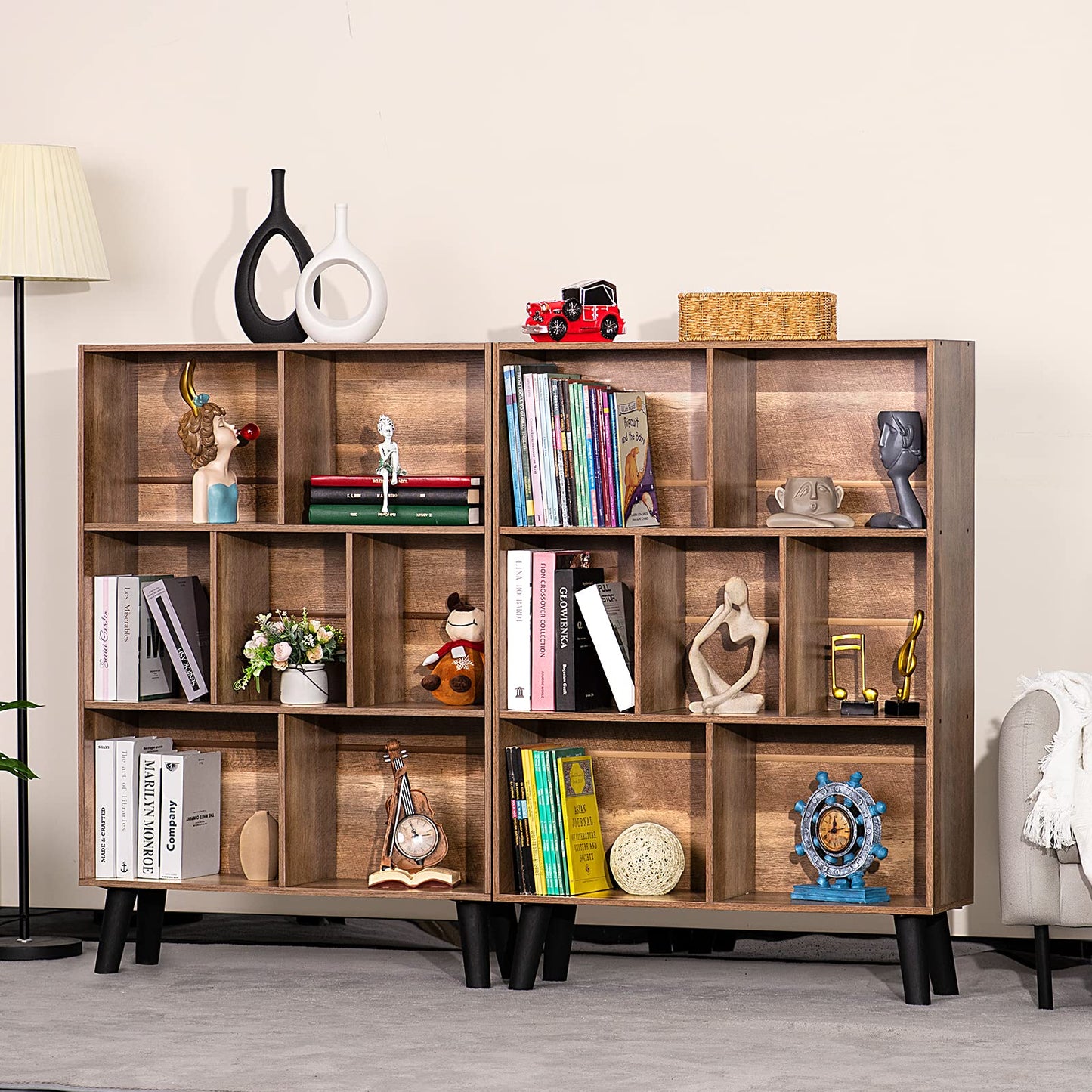 Gray Bookshelf