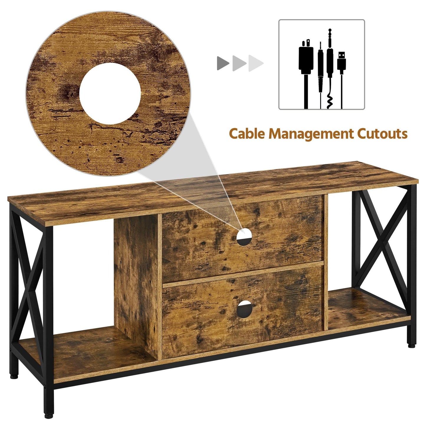 Rustic Brown TV Stand