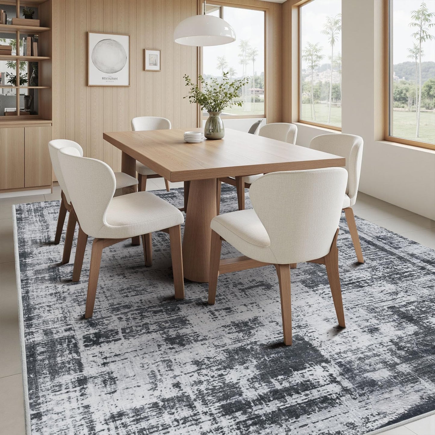Grey Black Area Rugs
