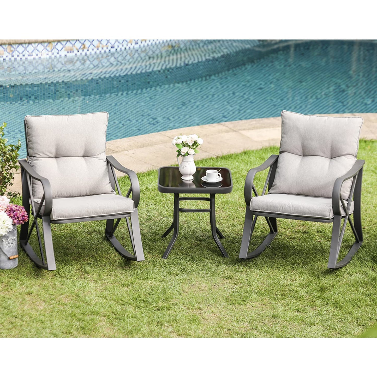 3 Piece Outdoor Furniture Set