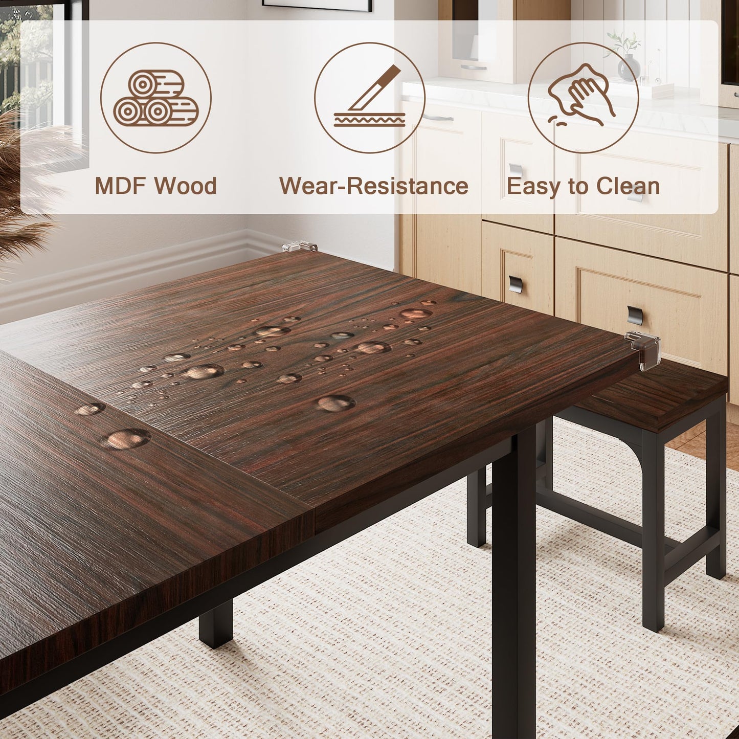 5 Pieces Dining Room Table Set